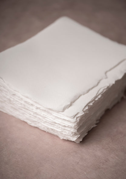 210 x 150 mm A5 Handgeschöpftes Büttenpapier 200 gr | Handmade Paper | Cottonpapier