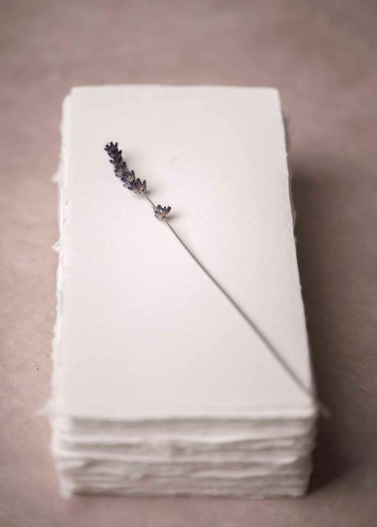 5.,   25% Rabbat - Menu 11 x 21 cm Handgeschöpftes Büttenpapier 200 gr | Handmade Paper | Cottonpapier